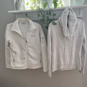 FREE SHIPPING. Columbia jacket and sweater duo!!